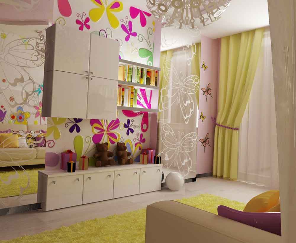 розовая комната ребенка