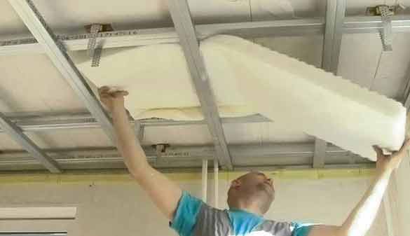 как сделать шумоизоляцию потолка
