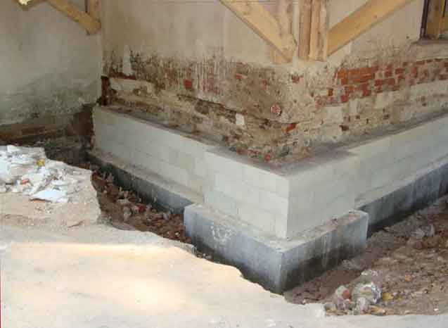 ремонт фундамента под домом