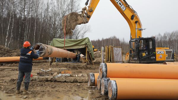 "Мосгаз" строит газопровод в новой Москве